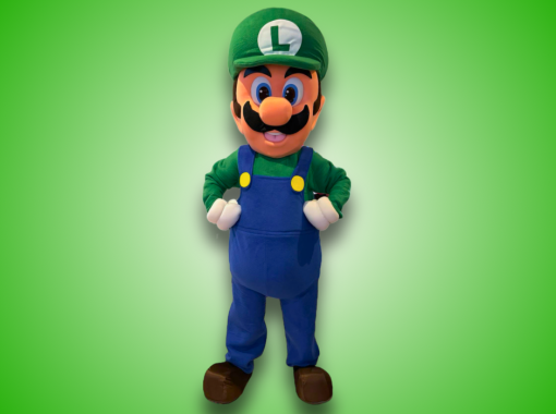 Mascotte de Luigi qui prend la pose