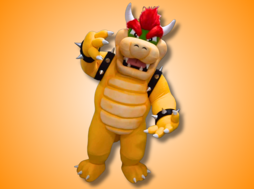 Mascotte de Bowser qui prend la pose