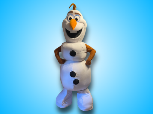 Mascotte de Olaf qui prend la pose