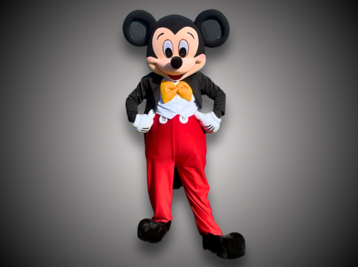 Mascotte de Mickey qui prend la pose